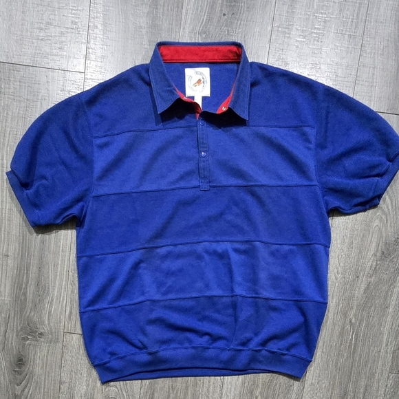 Vintage: GreenLine International: Classic Blue Polo Shirt for Men.